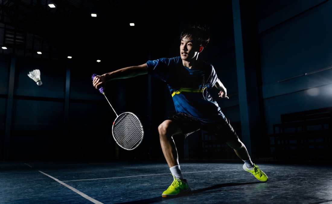 Treino de badminton